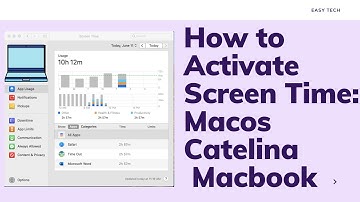 How to Activate Screen Time: Macos Catelina  Macbook