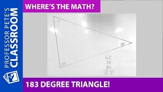 Where's the Math #8 for Grade 6: 183 Degree Triangle