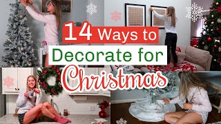 14 Easy + Cheap Christmas Decor Ideas! How to Decorate for Christmas on a Budget | Decorate With Me