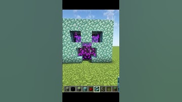 Creeper nether portal tutorial #minecraftbuildhacks #minecrafttutorial