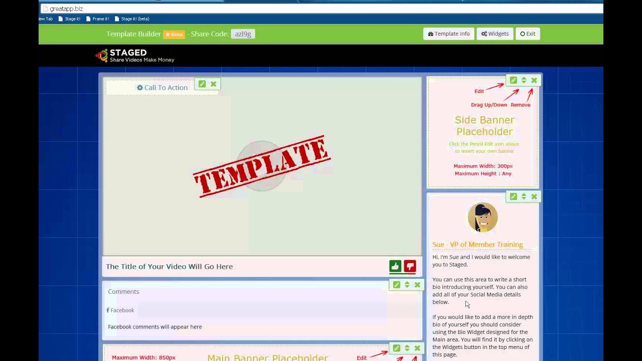 Staged 3.0 Quick Training - Template Setup - by David Lundgren www.GreatApp.biz
