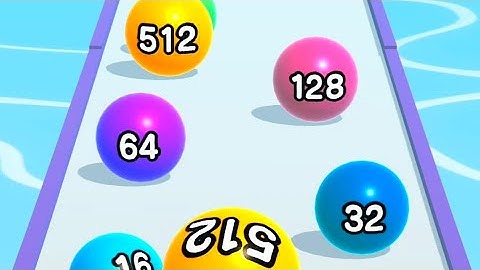 Ball Run 2048 🟥 Walkthrough Gameplay 🟢 All Levels Android iOS Mobile Game 🔥 Level 192-195