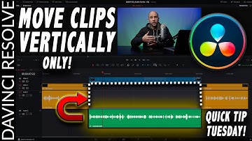 Moving Clips Vertically in DaVinci Resolve Timeline | Quick Tip Tuesday!