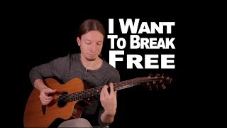 Vignette de la vidéo "I Want To Break Free by Queen | Acoustic Fingerstyle Guitar"