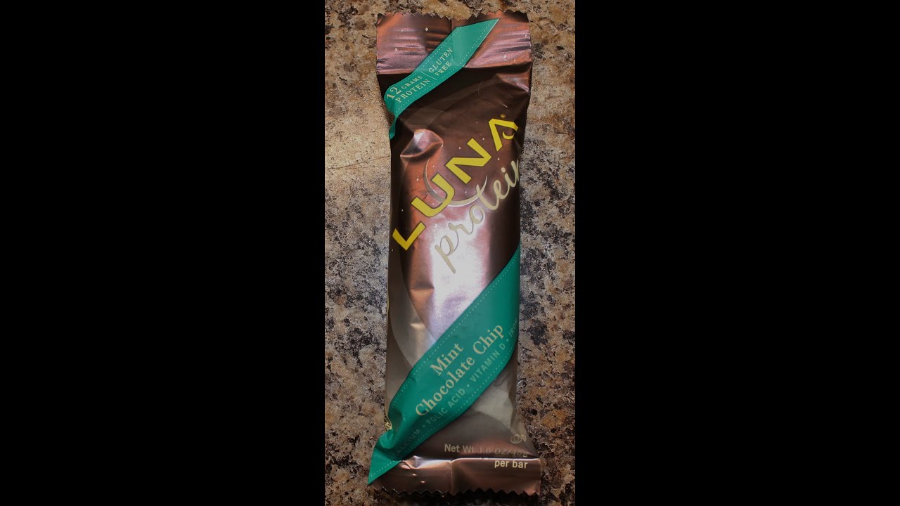 Luna Protein: Mint Chocolate Chip Food Review - YouTube