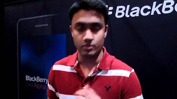 Rashid Shows BlackBerry 10 Sample Apps