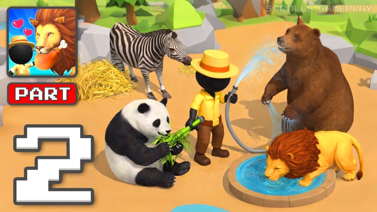 My Dream Zoo - Gameplay Walkthrough Part 2 - Create Animal Paradise (iOS, Android)