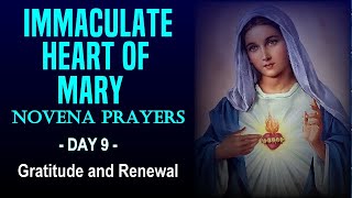 DAY 09 IMMACULATE HEART OF MARY NOVENA PRAYERS - GRATITUDE AND RENEWAL