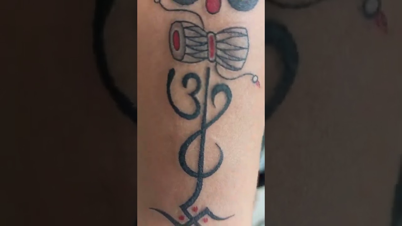 Om and trishul tattoo  Om trishul tattoo on hand  tattoo design   YouTube