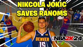 NBA 2K24 NIKOLA JOKIC BUILD SAVING RANDOMS!!!!! IN RANDOM REC!!!