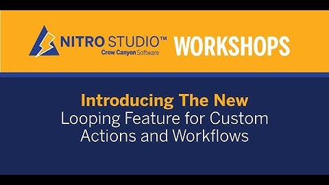 Create Workflow in SharePoint with NITRO Studio