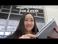 vlogging at school FOR A WEEK | Nicole Laeno