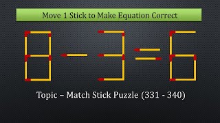 Matchstick puzzles with solutions  YouTube