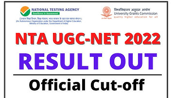 NTA UGC-NET 2022 RESULT OUT |  Official Cutoff Released | UGC-NET Result out @ANEDUCATIONCENTRE