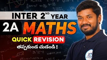 "Maths 2A 2025 | Score 95%+🔥"  "One Shot Revision | TS Intermediate 2025". #mathsoneshot