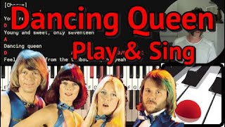 Dancing Queen | Piano Tutorial | Play & Sing