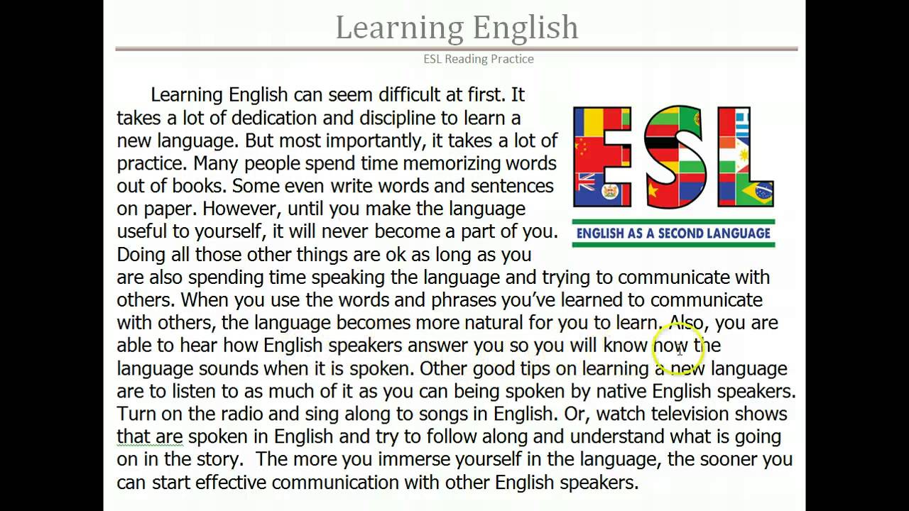 reading english