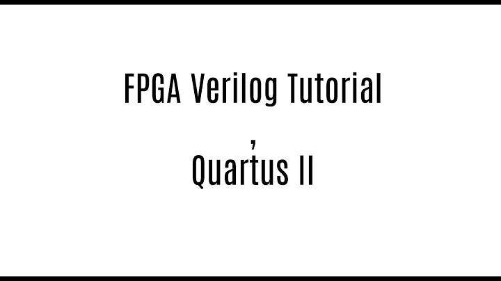 ALU Part 1- FPGA Verilog Tutotial