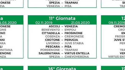Serie B, pubblicato il calendario 2019-20 07-08-2019