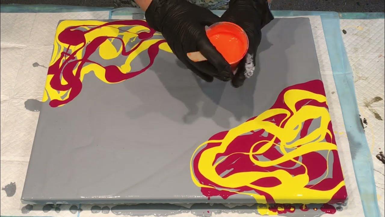 Acrylic painting WOW WASN’T EXPECTING THIS BEAUTY Stunning FIREY