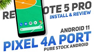 Google Pixel 4a Port For Redmi Note 5 Pro | Android 11 | Pure Stock Android | June Security Patch