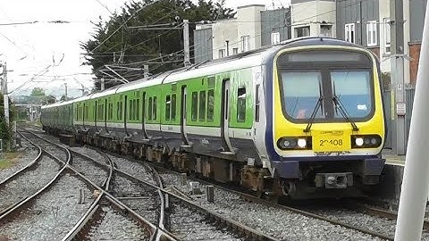 Irish Rail 29000 + 8100 Class Trains - Howth Junction Station, Dublin