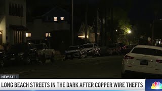 Copper wire thefts may be cause for dark streets in Long Beach