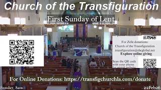 Transfiguration Church: First Sunday of Lent