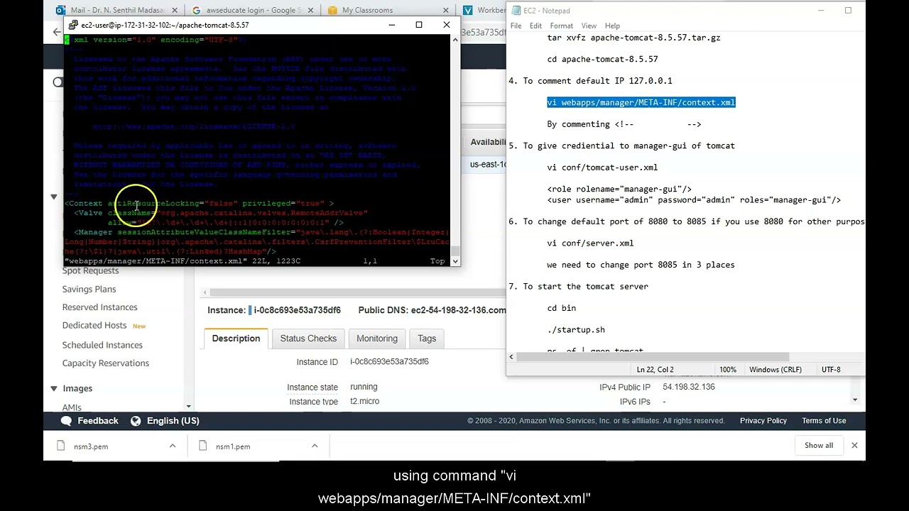 EXNO 3  Deploy a java web application in Amazon EC2 instance