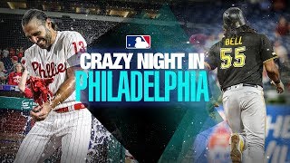 Wild game! Phillies walk off after Pirates Josh Bell ties it with home run in 9th!