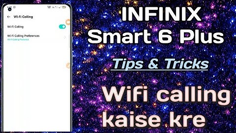 INFINIX Smart 6 Plus 📱 phone setting setup 👉Wifi calling kaise kre
