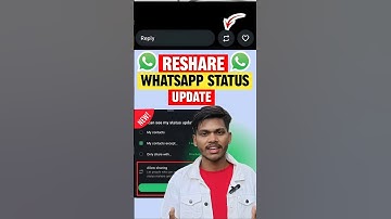ReShare WhatsApp status update 🤯| How to enable Allow Status Reshare And Forward It  #whatsapp