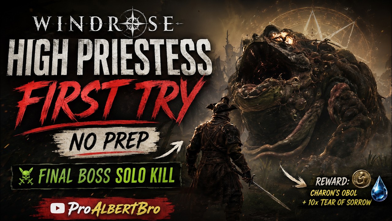 Windrose High Priestess FIRST TRY No Prep | Final Boss Solo Kill - YouTube