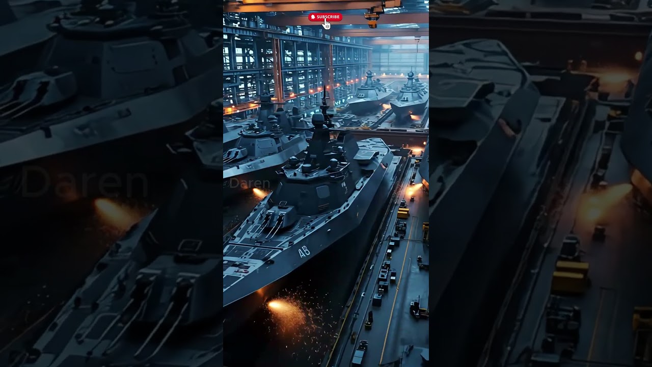 Inside the Massive Warship Factory | Futuristic Naval Fleet Production