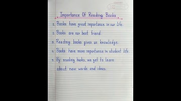 5 Lines Essay On Importance Of Reading Books 📚 In English