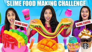 SLIME FOOD MAKING CHALLENGE 🤩 | SLIME കൊണ്ട് FOOD ഉണ്ടാക്കാം ആര് ജയിക്കും ? | PULLOTHI