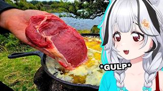 Delicious STEAK Cooked in BUTTER | Men With The Pot Reaction & Commentary