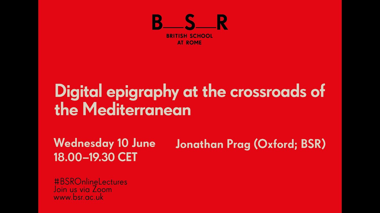 Digital epigraphy at the crossroads of the Mediterranean