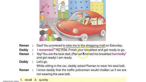 Class 4 PSEB Rainbow-4 (English book)- Lesson 3: Safety Rules Cart (Part -1)