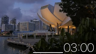 3 Minute Timer - Singapore (Soft Background Music) screenshot 3