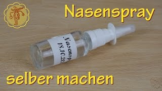 Meersalz-Nasenspray selber machen - super einfach und schnell