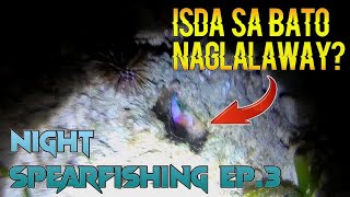 NIGHT SPEARFISHING EP.3 | NAKA TULOG ANG ISDA SA BATO NAGLALAWAY PA!