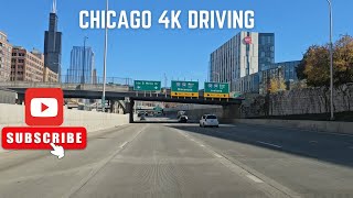 Chicago 4K Driving Tour in Fall on Sunny Day | Chicago Driving Tour | #Chicago4K #ChicagoStreetTour
