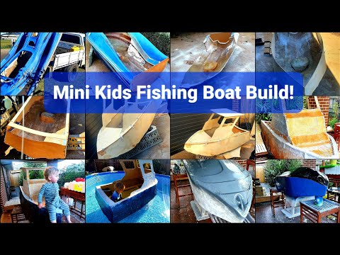 Mini Kids Fishing Boat Build! 