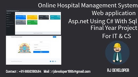 Online Hospital Management System | Final Year Project | Web Application With C#