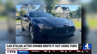 Car stolen after owner rents it out using Turo