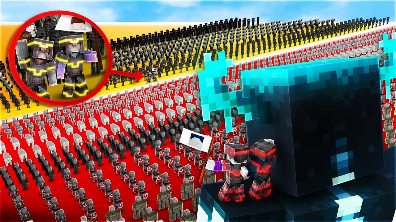 WER HAT DIE BESSERE MINECRAFT MONSTER ARMEE? (XXL OP BATTLE)