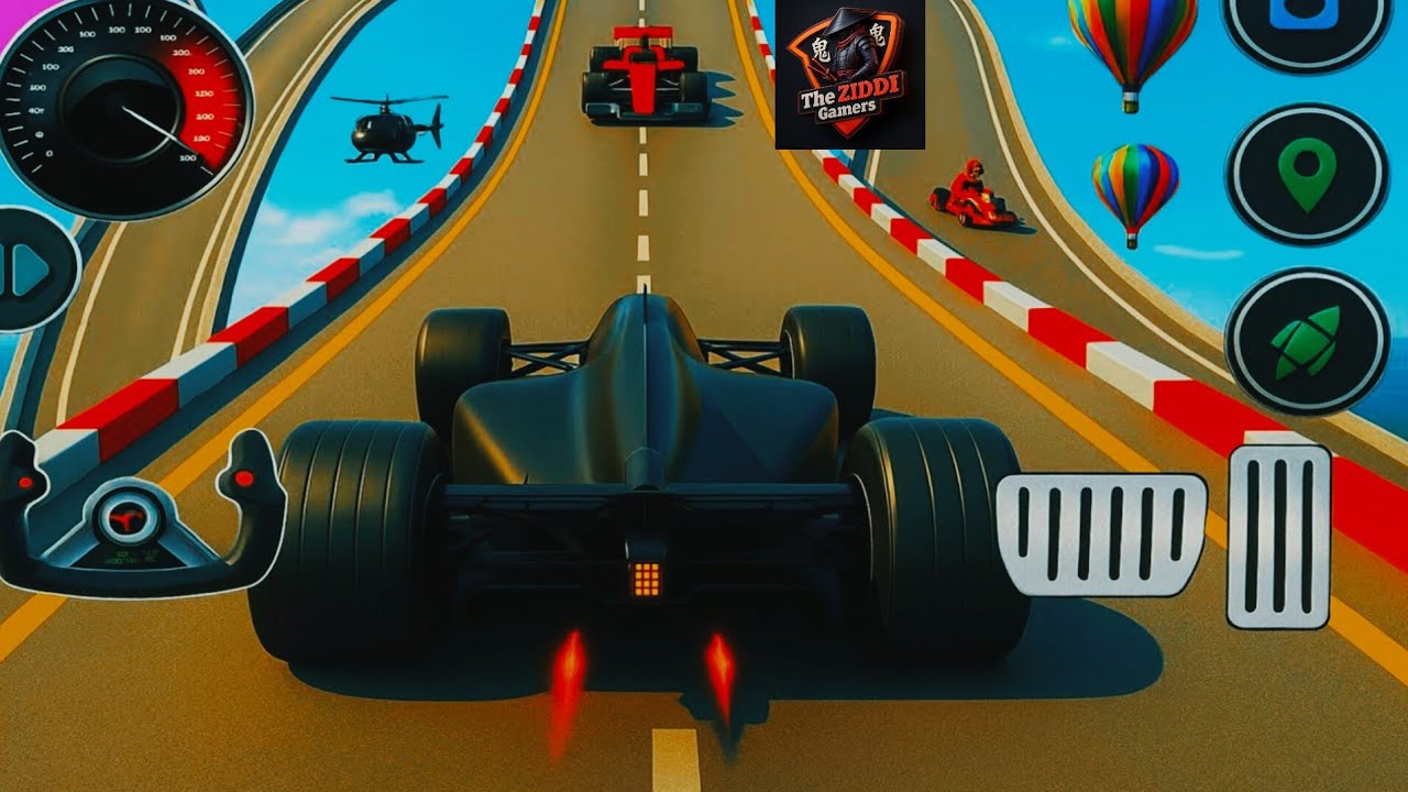 GT F1 Car Mega Ramp Extreme Racing - Formula Car Racing Stunts 3D ...