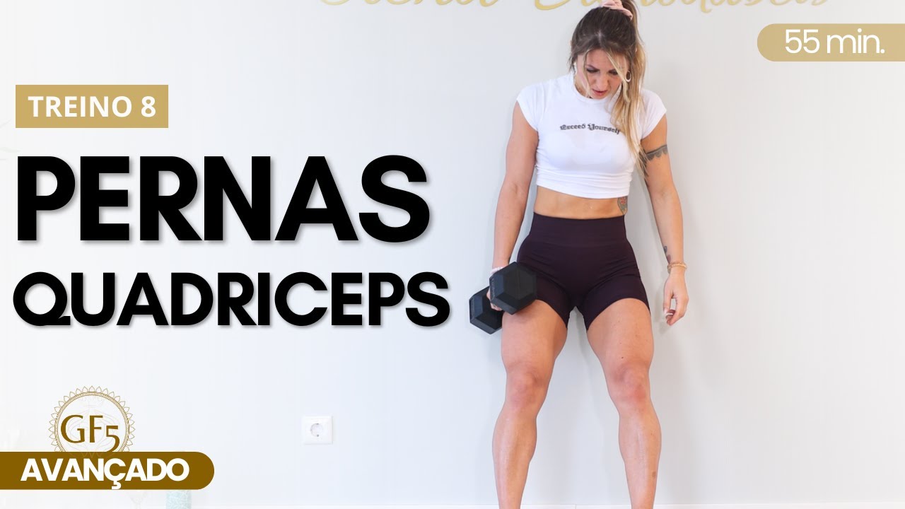 Treino Pesado para Crescer Pernas - Quadríceps em Casa | GF5 - Treino 8