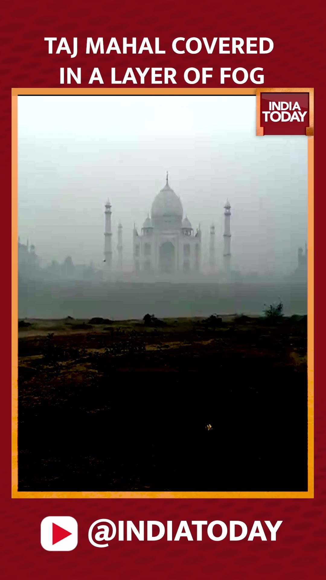 Taj Mahal Covered In A Layer Of Fog | Taj Mahal News | India Today